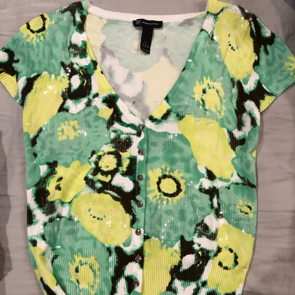 Inc short sleeves sweater